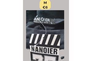 Nanqier heren korte broek donkerblauw grijs M