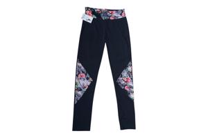 Legging zwart lila S/M