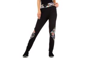 Legging zwart lila S/M