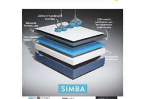 Simba Hybrid matras 80/200cm wasbaar.!! Hoes.!!