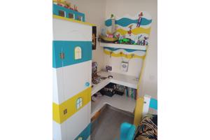 Commode, kinderkast en bed - in thema zee/strand