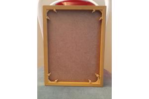 Schilderij bureau en wasbak