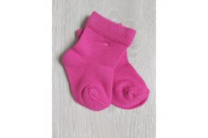 baby sokken donker roze 0-3 mnd