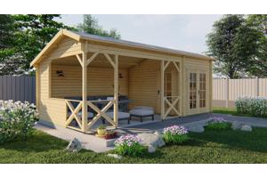 Blokhut - Tuinhuis Kukka | 40 mm | vuren onbehandeld