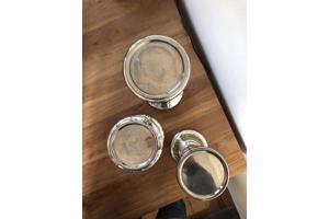 Glazen kaarsen standaarden