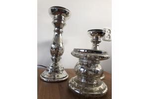 Glazen kaarsen standaarden