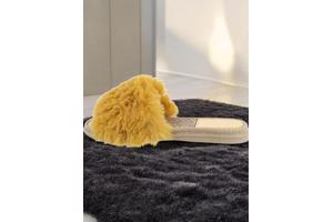 Givana Fluffy muiltjes - slippers geel 38