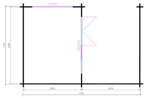 Blokhut Wolfskap W4x3+3