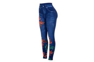 Top Look legging rozen blauw one size