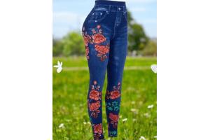 Top Look legging rozen blauw one size