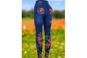 Top Look legging rozen blauw one size