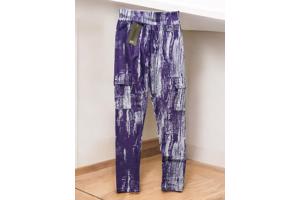 Fashion 2 delig huispak violet paars wit S/M