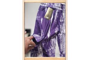 Fashion 2 delig huispak violet paars wit S/M