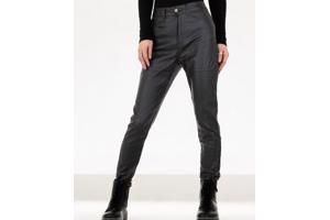 Daisy lederlook skinny broek glitterlook grijs 44/XXL