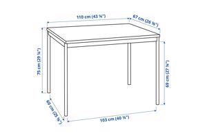 Eet tafel / tafel / zwarte tafel  Ikea Sandsberg