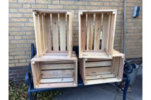 Van recycle hout kei- stevige kistjes voor vele doeleinden!