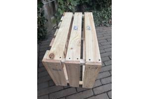 Van recycle hout kei- stevige kistjes voor vele doeleinden!