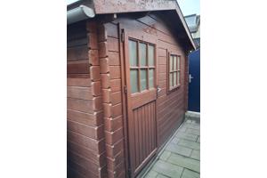 Blokhut met puntdak 3 x 4 meter