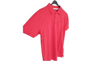 Glo-Story effen heren polo rood S