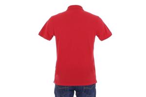 Glo-Story effen heren polo rood S