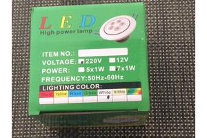 led high powerlamp 220 volt 7x1 watt