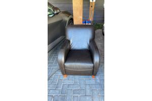 Fauteuil donkerbruin
