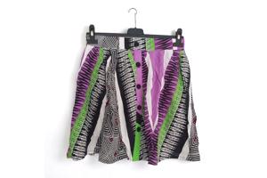 Zomer rok lila groen M/L