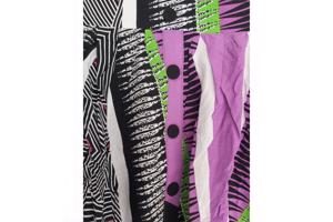 Zomer rok lila groen M/L