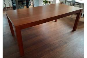 Rechthoekige houten eettafel 200 x 100 cm