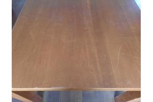 Rechthoekige houten eettafel 200 x 100 cm