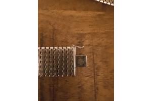 Zwaar vergulde armband 18k witgoud gemerkt. Let op verguld!