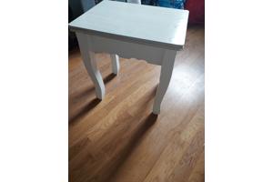 plantentafeltje wit gelakt in redelijke staat