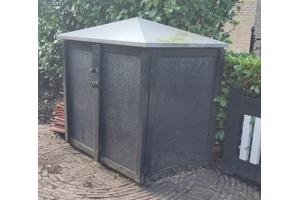 Metalen kliko huisje voor 2 kliko's