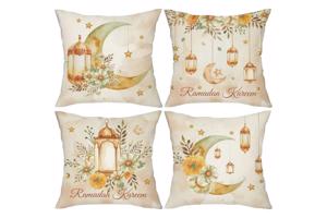 Set van 4 kussenhoezen Ramadan 50x50cm