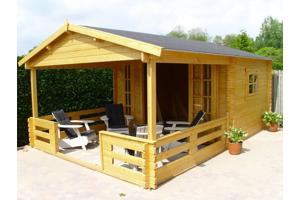 NIEUW Blokhut 3830L MET TERRAS