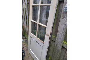 Binnendeur massief hout opknapper, stomp.