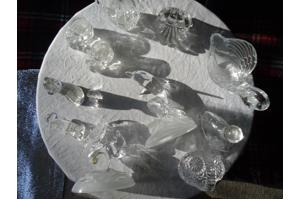 Cristal d Arques beeldjes 11 stuks kristal made in France