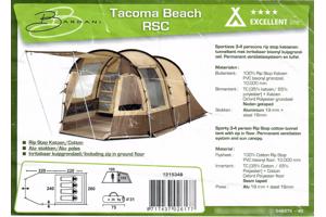 Bardani Tacoma Beach 3-4 persoons tent (technisch katoen)