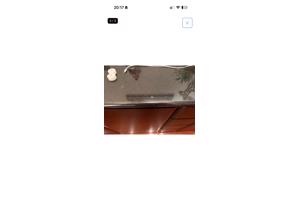 Dressoir zwart met marmeren blad