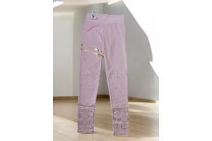 Holala stretchy legging lichtroze goud glitter S/M 36/38