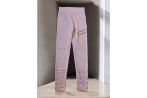 Holala stretchy legging lichtroze goud glitter S/M 36/38