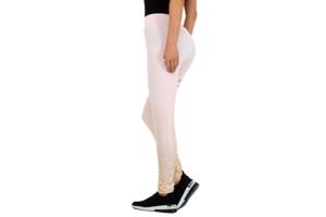 Holala stretchy legging lichtroze goud glitter S/M 36/38