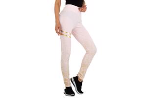 Holala stretchy legging lichtroze goud glitter S/M 36/38