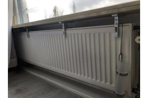 4 verstelbare plankdragers voor de radiator
