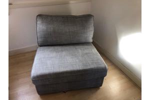 1,5 zits grijze bank / fauteuil