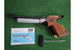 Walther CP2 wedstrijd luchtpistool met 12g CO2 adapter