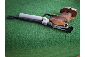 Walther CP2 wedstrijd luchtpistool met 12g CO2 adapter