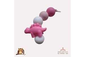 noekies naam speenkoord dino stekel roze wit nr 13