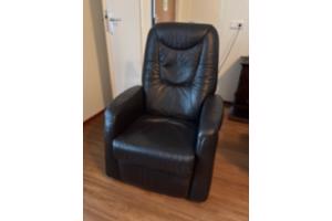 Donkerbruine elektrische relax fauteuil   relaxstoel