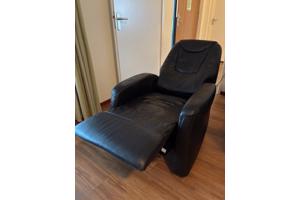 Donkerbruine elektrische relax fauteuil   relaxstoel